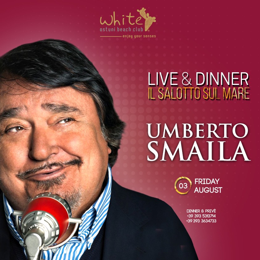 Il salotto sul mare, Live & Dinner 3 Agosto con Umberto Smaila & band